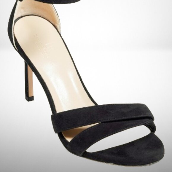 BANANA REPUBLIC ITALIAN CRAFED TERRAZZO SUEDE HIGH-HEEL SANDAL - SIZE 9 - Picture 3 of 12